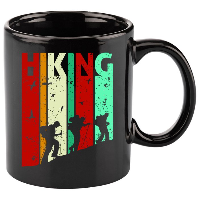 Hiking 11oz C Handle Ceramic Mug