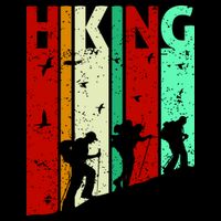 Hiking Flat Bill Trucker Hat