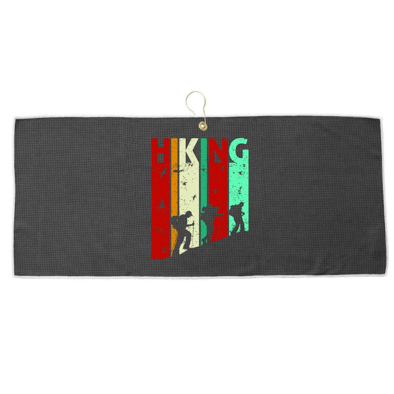 Hiking Large Microfiber Waffle Golf Towel
