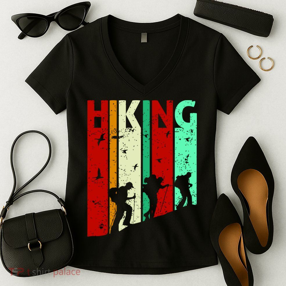 Hiking Women's V-Neck T-Shirt