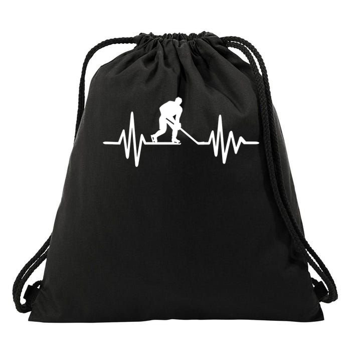 Hockey Is Like Football But Just For Men Drawstring Bag