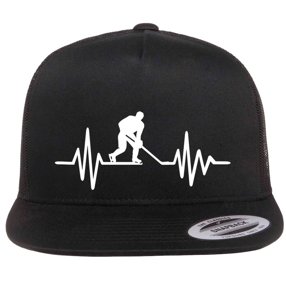 Hockey Is Like Football But Just For Men Flat Bill Trucker Hat