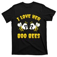 Halloween I Love Her Boo Bees Funny T-Shirt