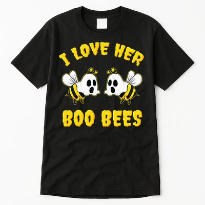 Halloween I Love Her Boo Bees Funny Tall T-Shirt