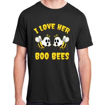 Halloween I Love Her Boo Bees Funny Adult ChromaSoft Performance T-Shirt