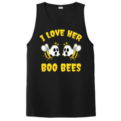 Halloween I Love Her Boo Bees Funny PosiCharge Competitor Tank