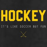 Hockey ItS Like Soccer But Fun Golf Towel