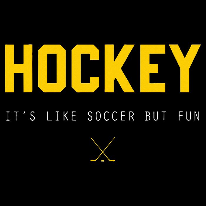 Hockey ItS Like Soccer But Fun Cropped Pullover Crew