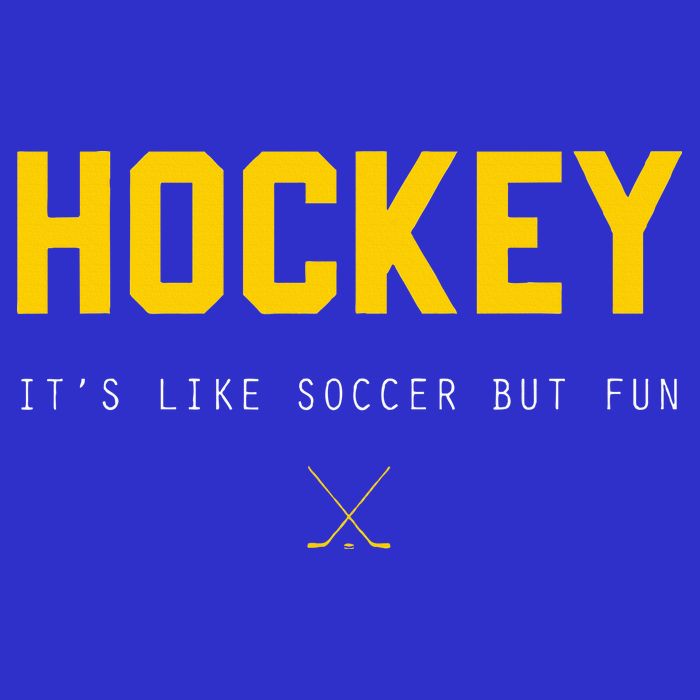 Hockey ItS Like Soccer But Fun Magnet