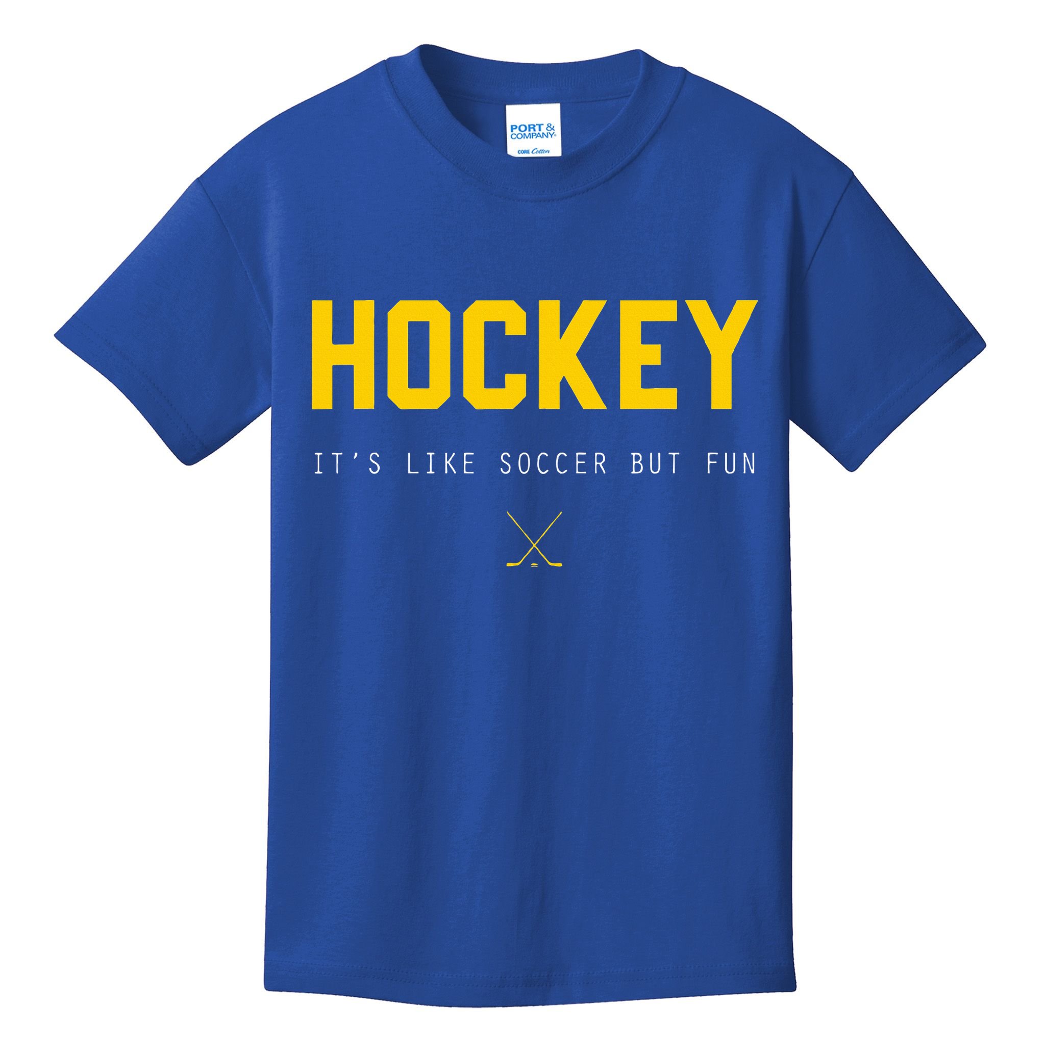 Hockey ItS Like Soccer But Fun Kids T-Shirt