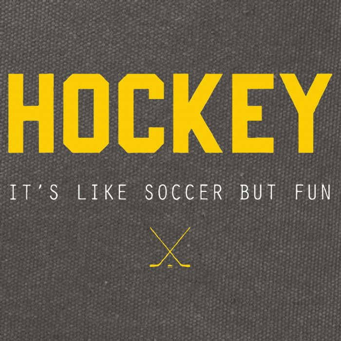 Hockey ItS Like Soccer But Fun Cotton Canvas Backpack