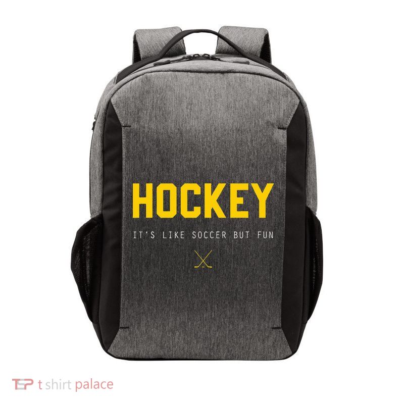 Hockey ItS Like Soccer But Fun Vector Backpack