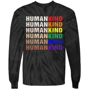 Humankind Inspirational Lgbt Tie-Dye Long Sleeve Shirt