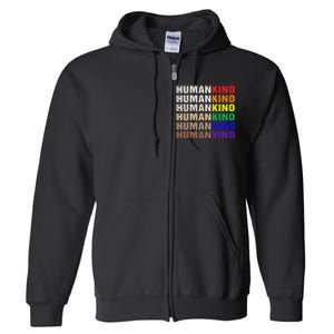 Humankind Inspirational Lgbt Full Zip Hoodie