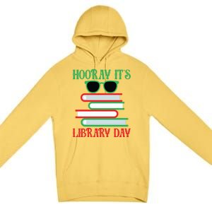 Hooray ItS Library Day Book Lovers Librarian Xmas Christmas Gift Premium Pullover Hoodie