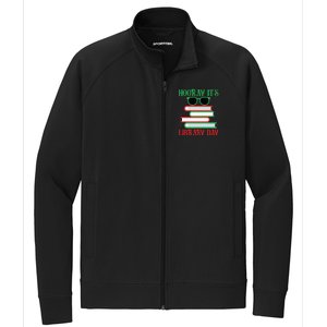 Hooray ItS Library Day Book Lovers Librarian Xmas Christmas Gift Stretch Full-Zip Cadet Jacket