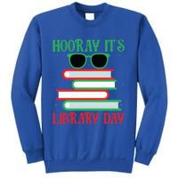 Hooray ItS Library Day Book Lovers Librarian Xmas Christmas Gift Sweatshirt