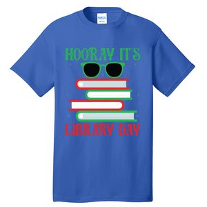 Hooray ItS Library Day Book Lovers Librarian Xmas Christmas Gift Tall T-Shirt