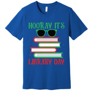 Hooray ItS Library Day Book Lovers Librarian Xmas Christmas Gift Premium T-Shirt