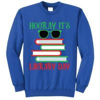 Hooray ItS Library Day Book Lovers Librarian Xmas Christmas Gift Tall Sweatshirt