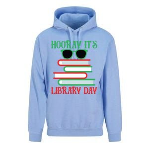 Hooray ItS Library Day Book Lovers Librarian Xmas Christmas Gift Unisex Surf Hoodie