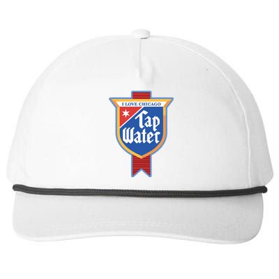 Harebrained I Love Chicago Tap Water Snapback Five-Panel Rope Hat