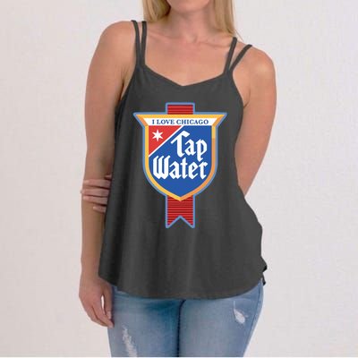 Harebrained I Love Chicago Tap Water Women's Strappy Tank