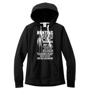 Hunting Is Like Sex Women's Fleece Hoodie