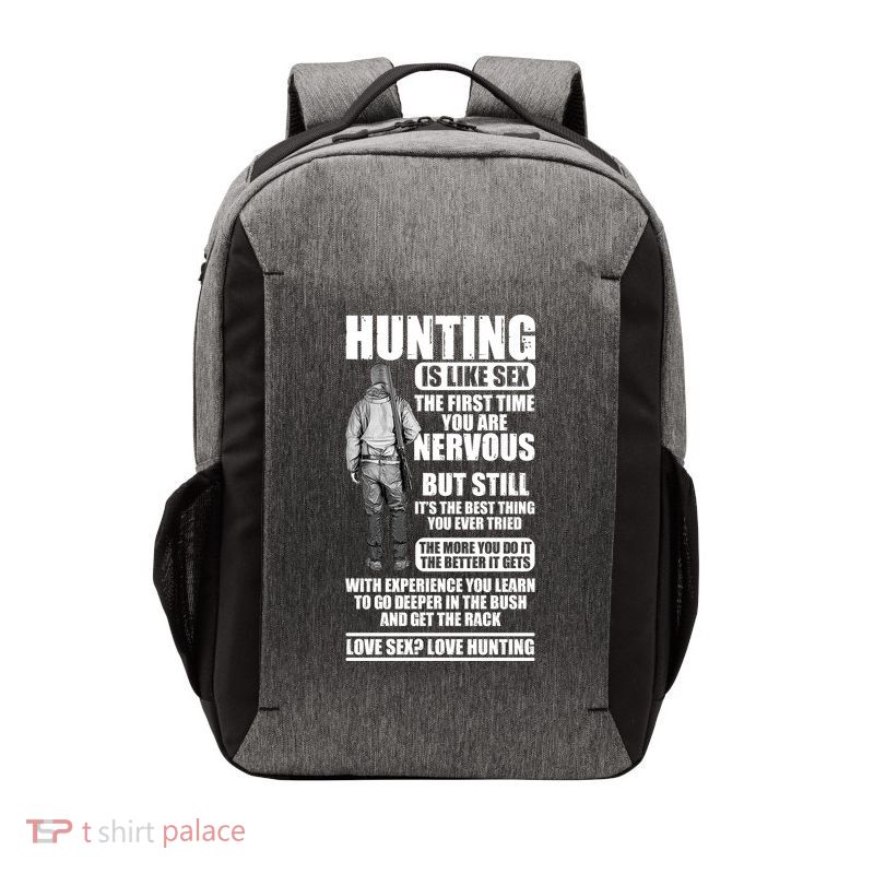 Hunting Is Like Sex Vector Backpack
