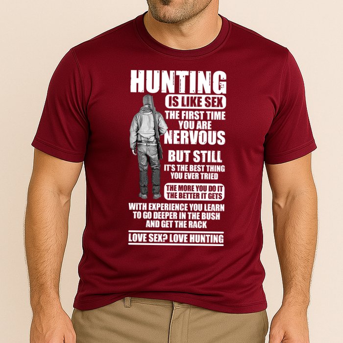 Hunting Is Like Sex Cooling Performance Crew T-Shirt