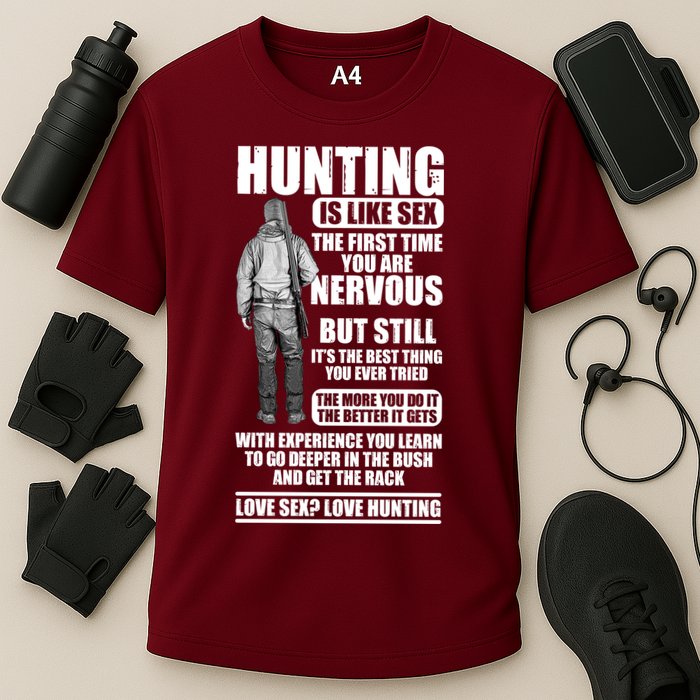 Hunting Is Like Sex Cooling Performance Crew T-Shirt