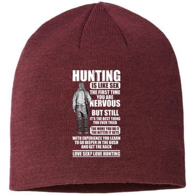 Hunting Is Like Sex Sustainable Beanie