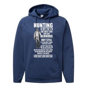 Hunting Is Like Sex Performance Fleece Hoodie