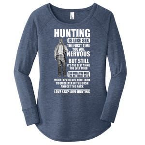 Hunting Is Like Sex Women's Perfect Tri Tunic Long Sleeve Shirt