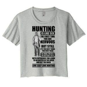 Hunting Is Like Sex Women's Crop Top Tee