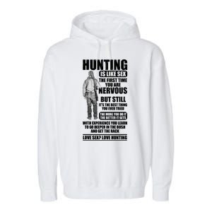 Hunting Is Like Sex Garment-Dyed Fleece Hoodie