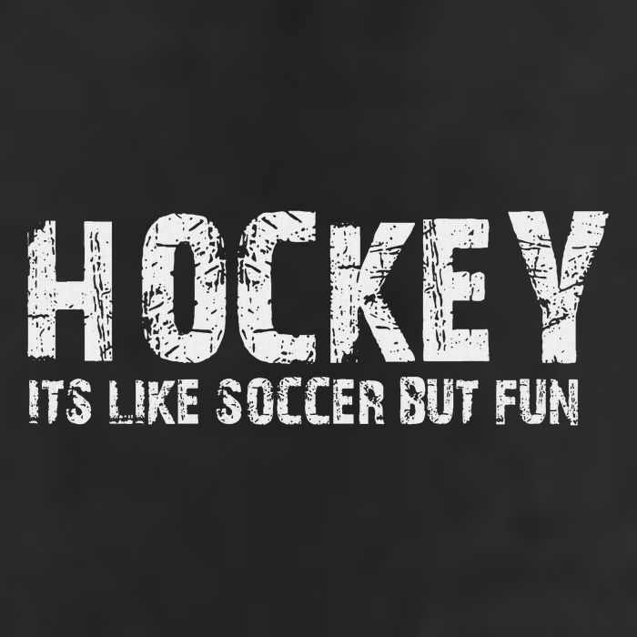 Hockey It's Like Soccer But Fun Cool Comfort Performance Bucket Hat