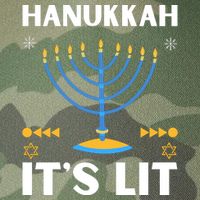 Hanukkah It's Lit Cool Design Legacy Tie Dye Trucker Hat