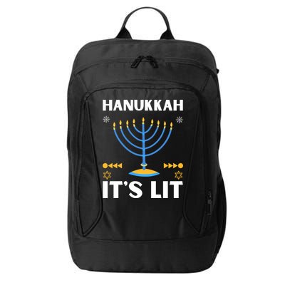 Hanukkah It's Lit Cool Design City Backpack
