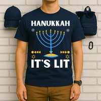 Hanukkah It's Lit Cool Design T-Shirt