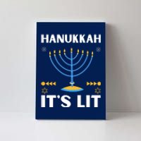 Hanukkah It's Lit Cool Design Canvas