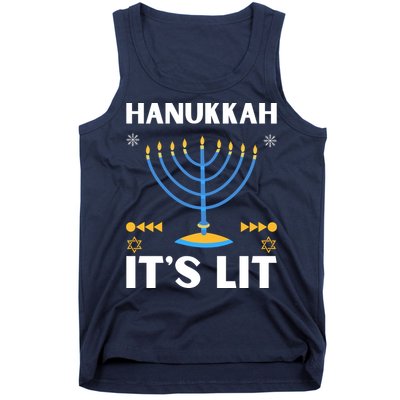 Hanukkah It's Lit Cool Design Tank Top