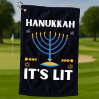 Hanukkah It's Lit Cool Design Golf Towel