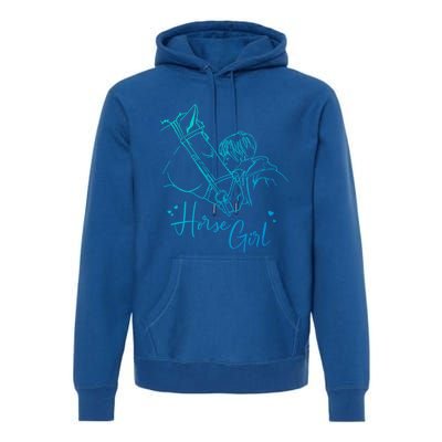 Horse I Love My Horses Riding Gift Premium Hoodie