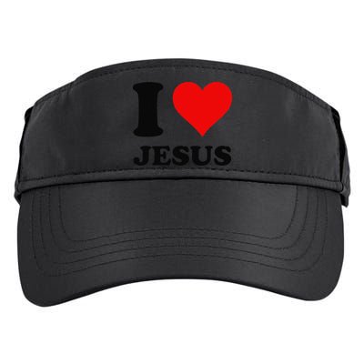 Heart I Love Jesus Adult Drive Performance Visor