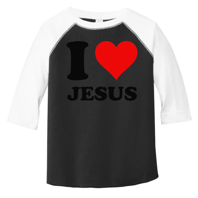 Heart I Love Jesus Toddler Fine Jersey T-Shirt
