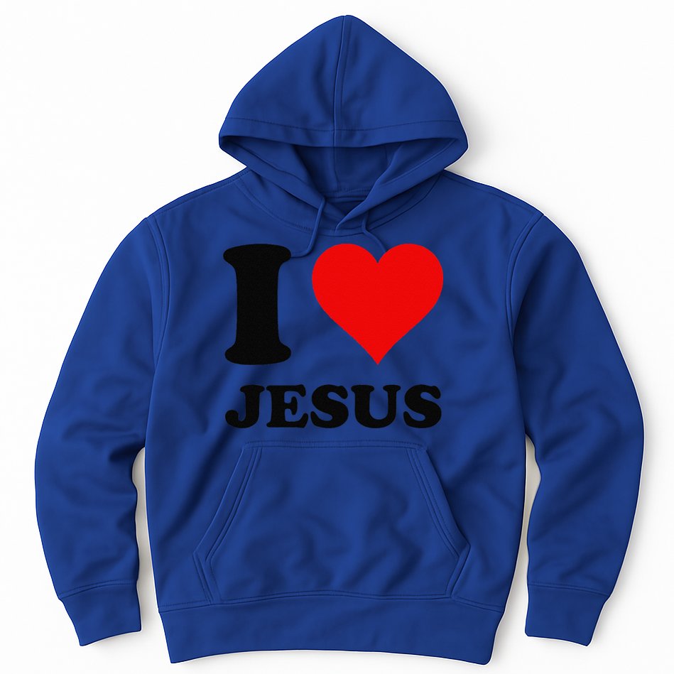 Heart I Love Jesus Hoodie