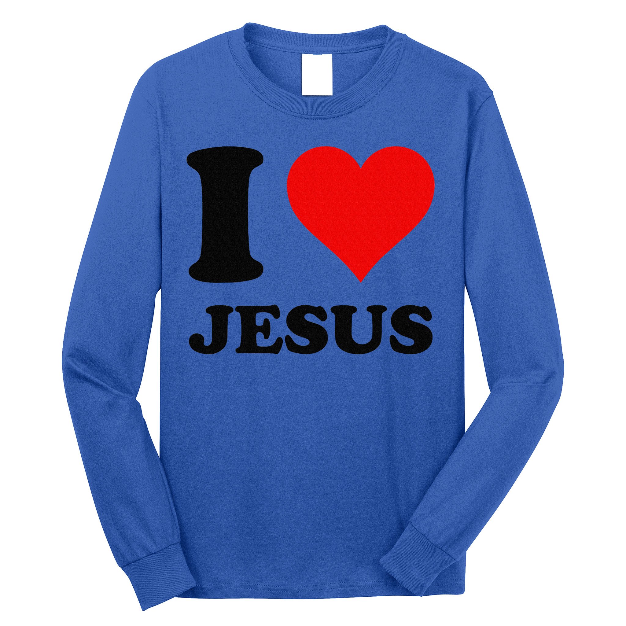 Heart I Love Jesus Long Sleeve Shirt