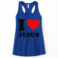 Heart I Love Jesus Womens Tank Top