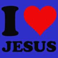 Heart I Love Jesus Womens Tank Top